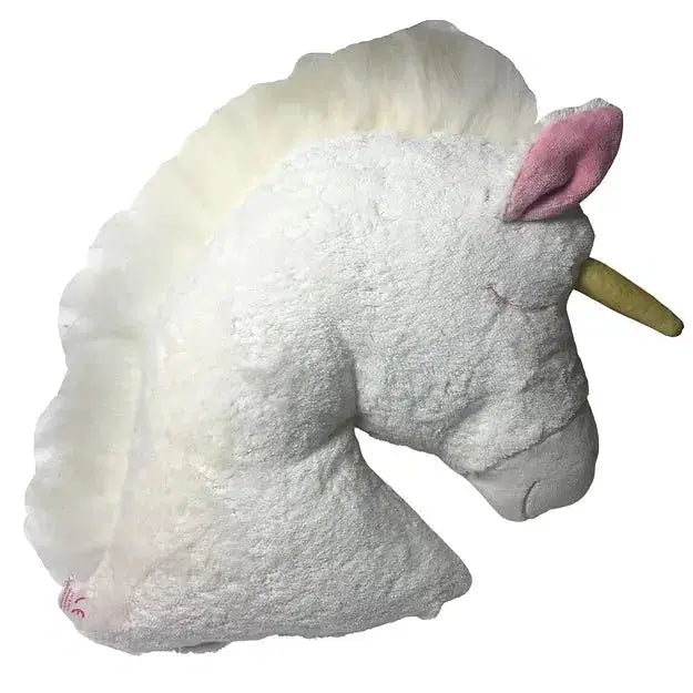 Bio Kuscheltier-Kuschelkissen in Pferdekopf-Form â handgefertigt aus Bio-Baumwolle von PAT & PATTY