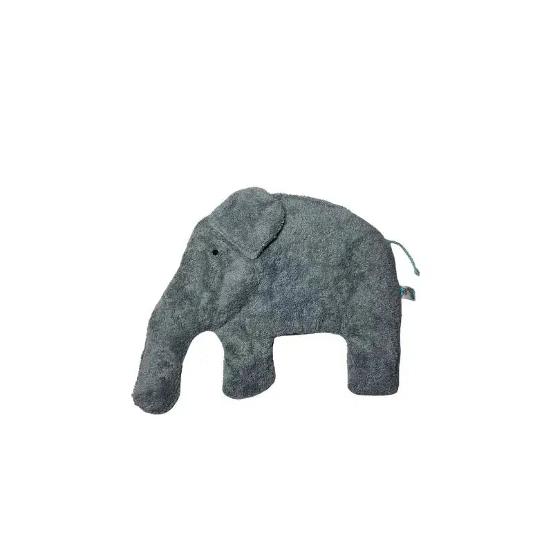 Bio-Wärmekissen Elefant aus hellgrauem Frottee von PAT & PATTY