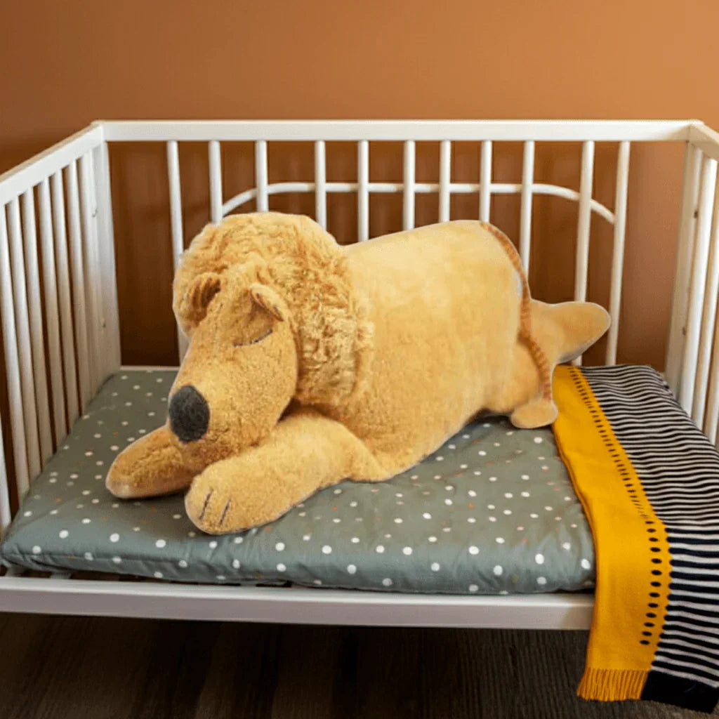 Gewichtete Kuschelkissen Löwe für Kinder