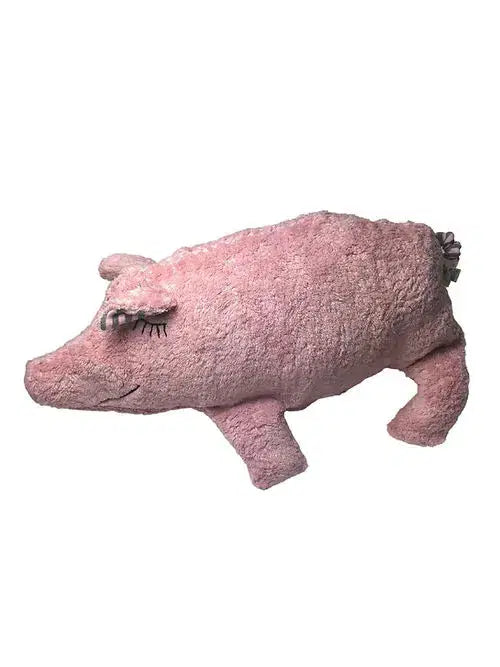 Bio Kuscheltier "Schwein" aus Baumwolle – liebevoll verpackt als Geschenk, handgemacht von PAT & PATTY