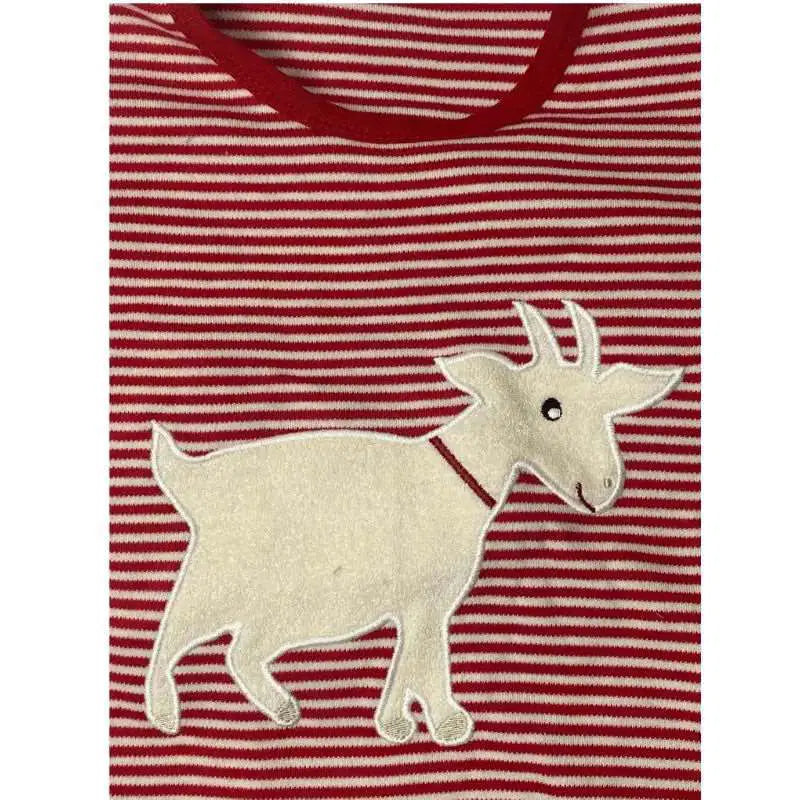 Vorderansicht: Bio Langarmshirt "Ziege" – nachhaltige Kinderkleidung aus Bio-Baumwolle von PAT & PATTY