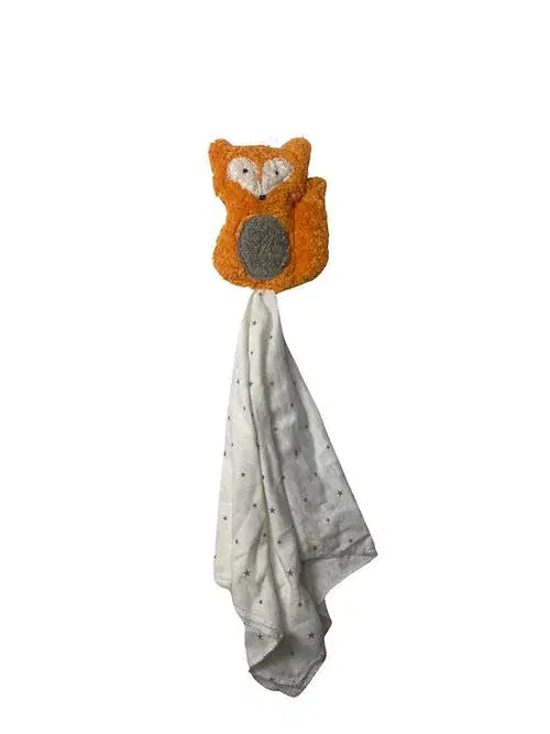 Bio Schmusetuch Fuchs mit Knoten – Hergestellt aus GOTS-zertifizierter Bio-Baumwolle von PAT & PATTY