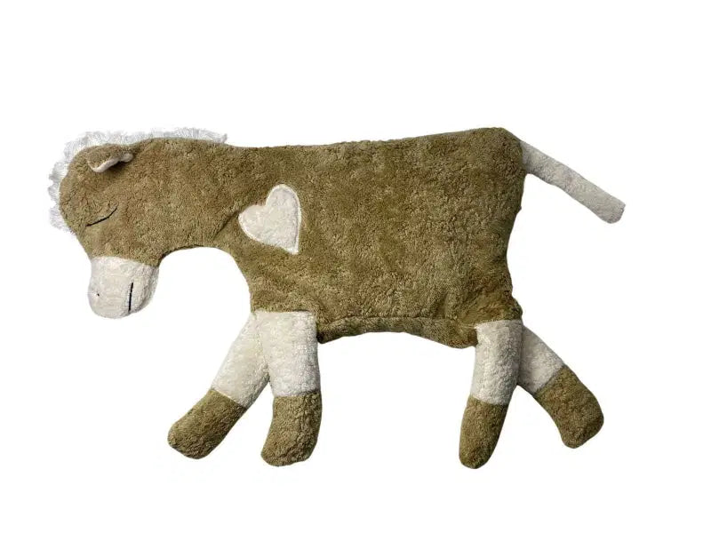 Bio Kuschelkissen Pferd hellbraun Plüsch - PAT & PATTY