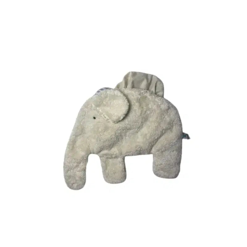 Bio-Wärmekissen Elefant naturweiß mit herausnehmbarem Inlet – PAT & PATTY